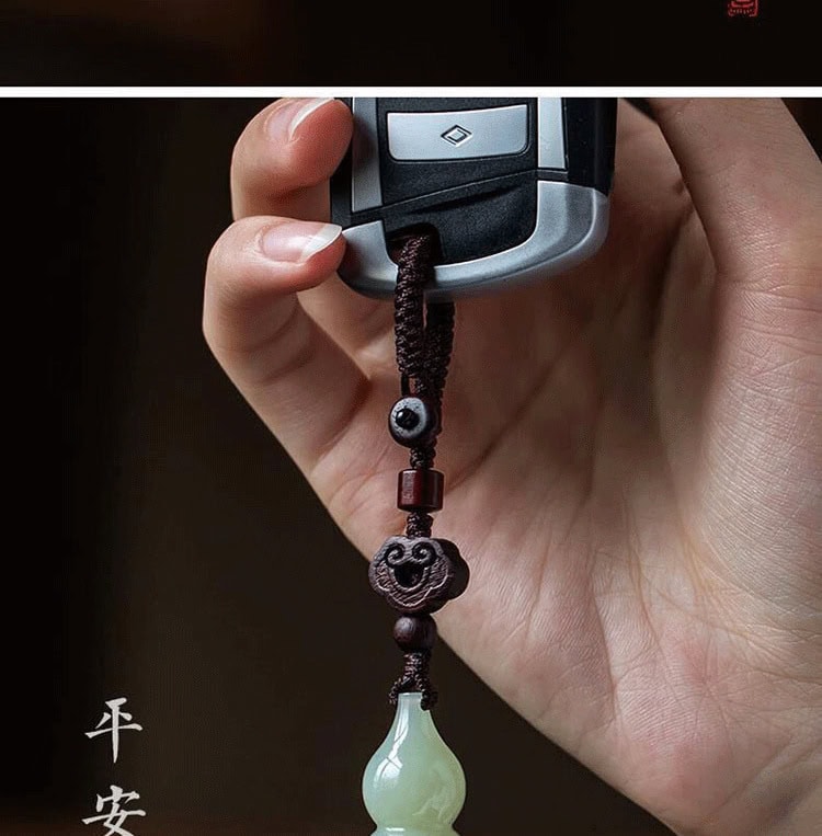 福祿葫蘆汽車鑰匙扣檀木鑰匙扣
