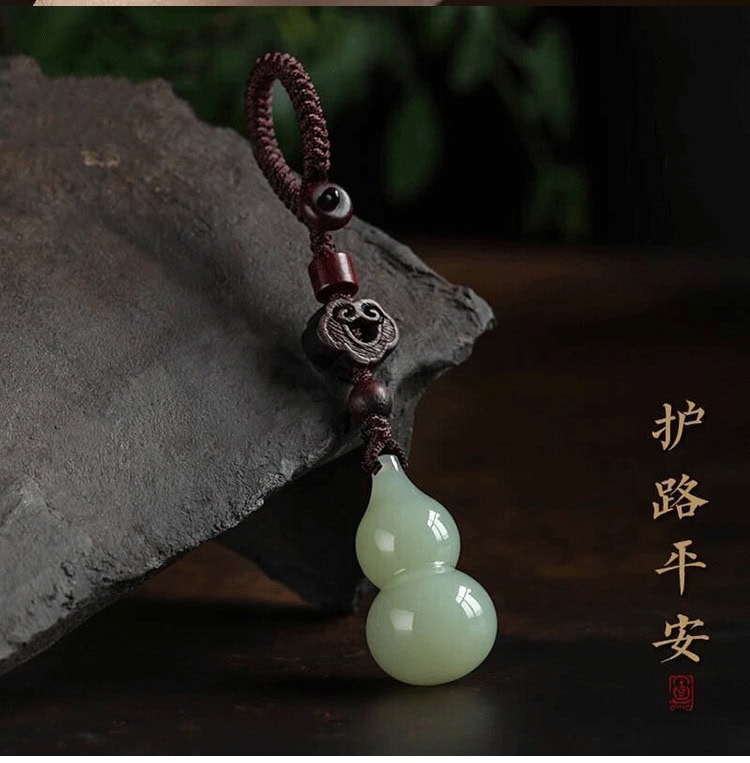 福祿葫蘆汽車鑰匙扣檀木鑰匙扣