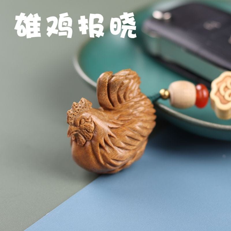 生肖公雞雄雞報曉汽車鑰匙扣挂件：圖片 3
