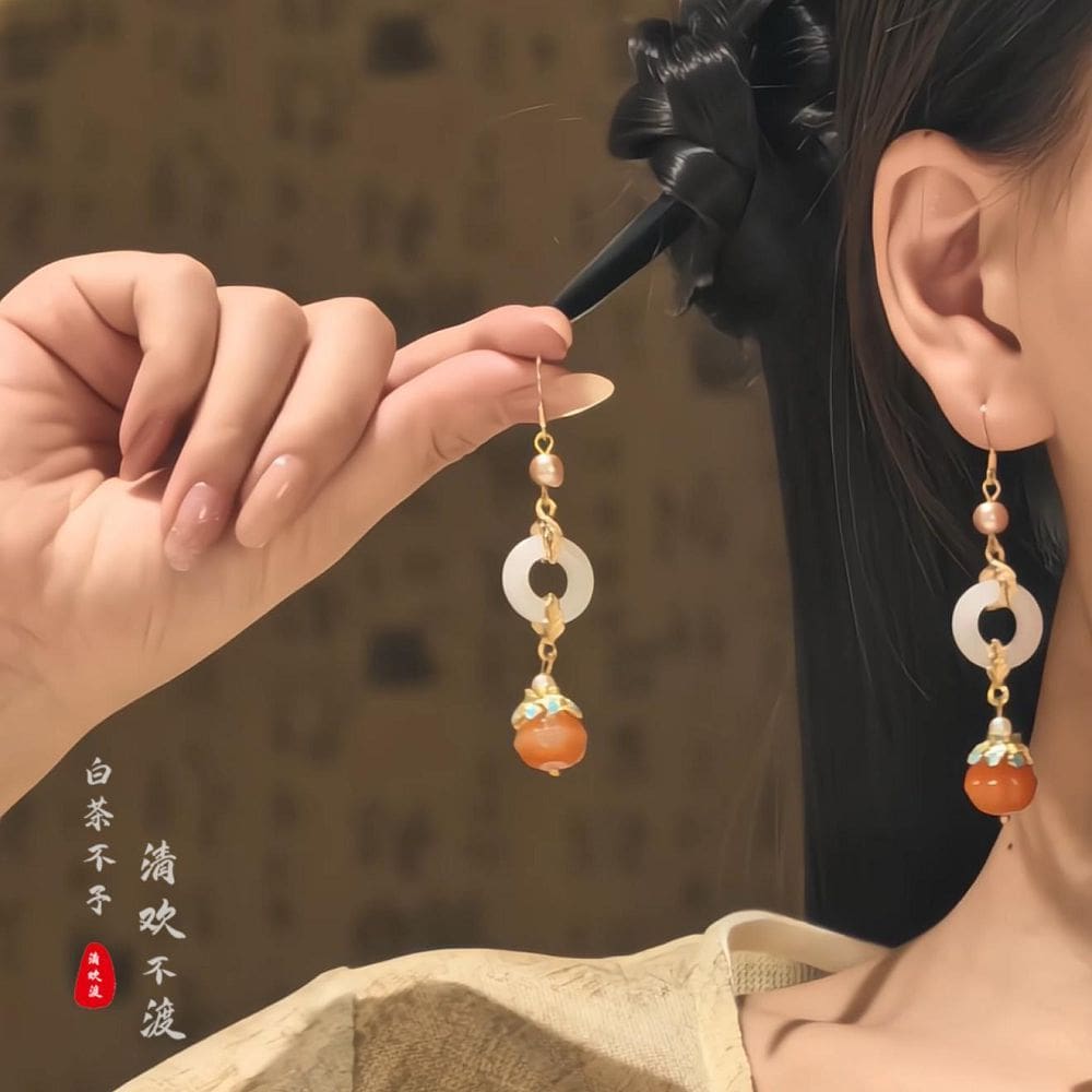 燈火闌珊新中式國風古風流蘇耳環