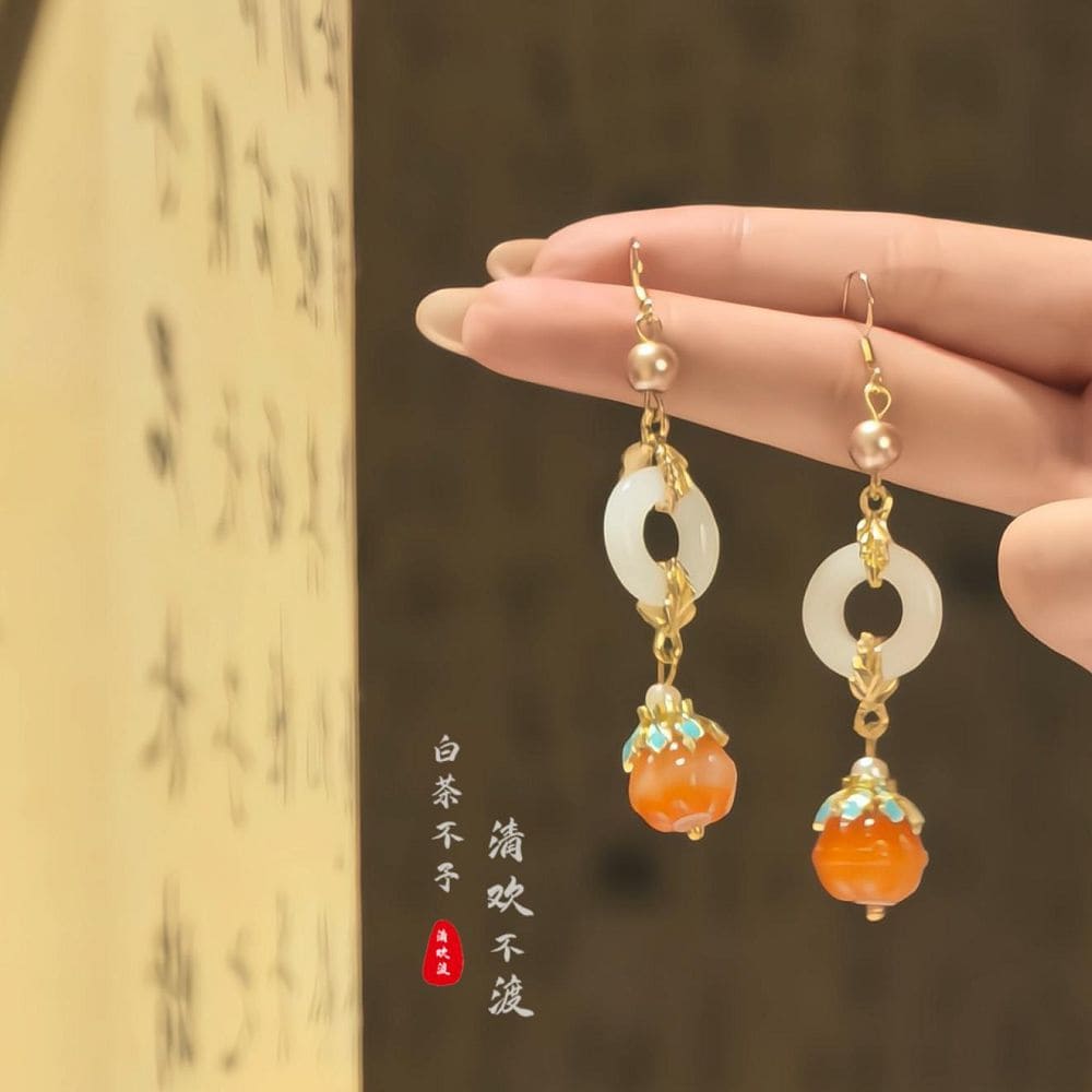 燈火闌珊新中式國風古風流蘇耳環