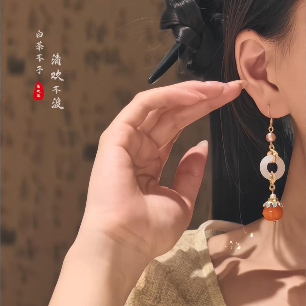 燈火闌珊新中式國風古風流蘇耳環