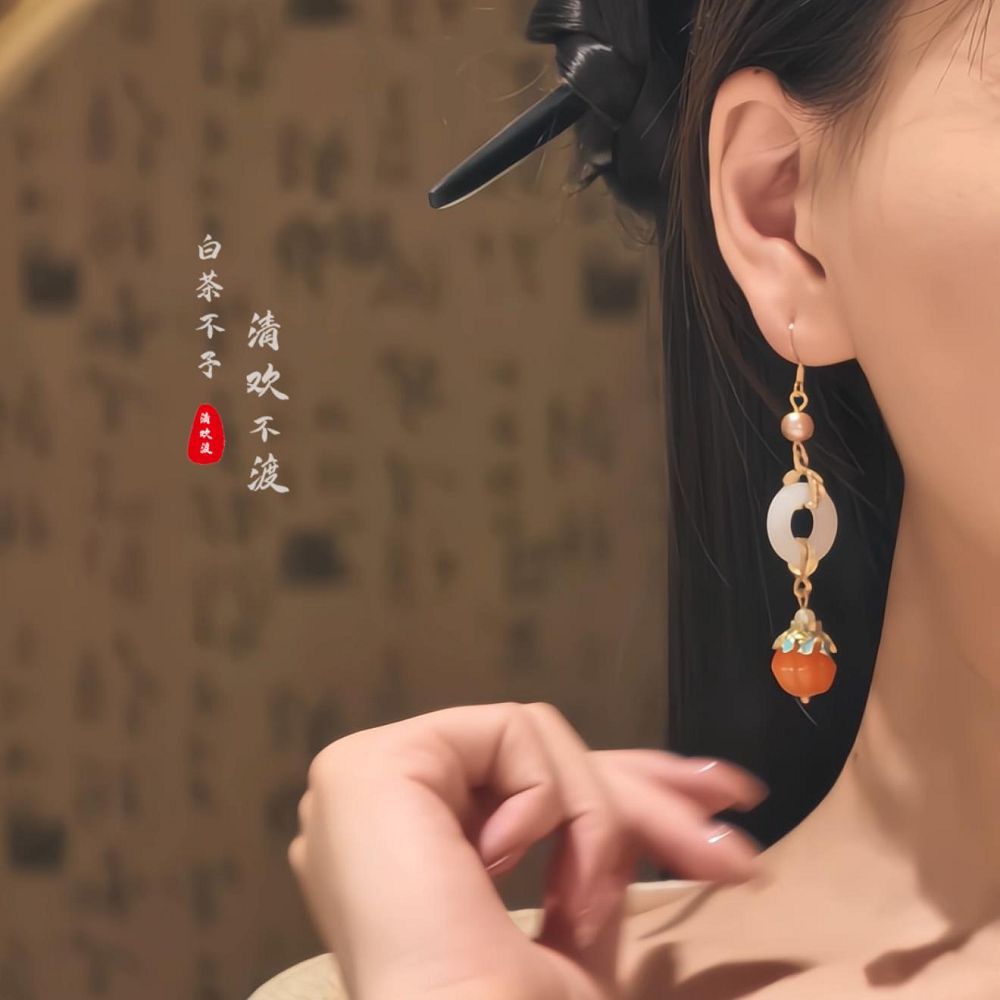 燈火闌珊新中式國風古風流蘇耳環