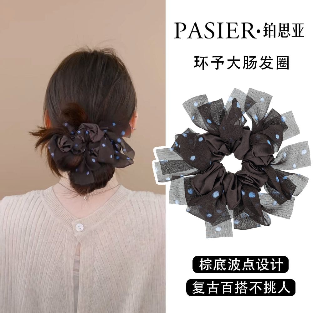 環予韓版慵懶風氣質夏季蝴蝶結髮圈