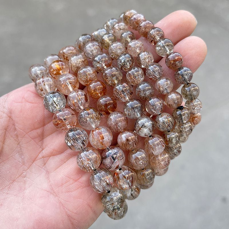 天然黑金超七手鏈男女款手串
