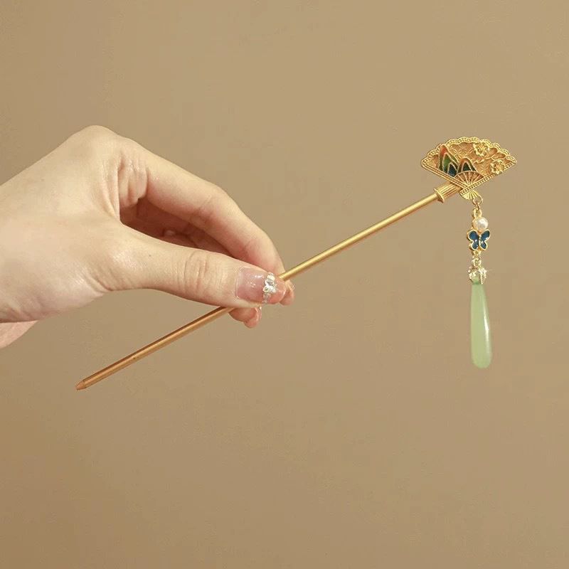 新中式古典雲夢蝶高級感髮簪：圖片 3