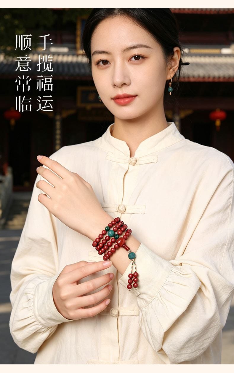 花蕊夫人合香珠手串108顆設計手持佛珠