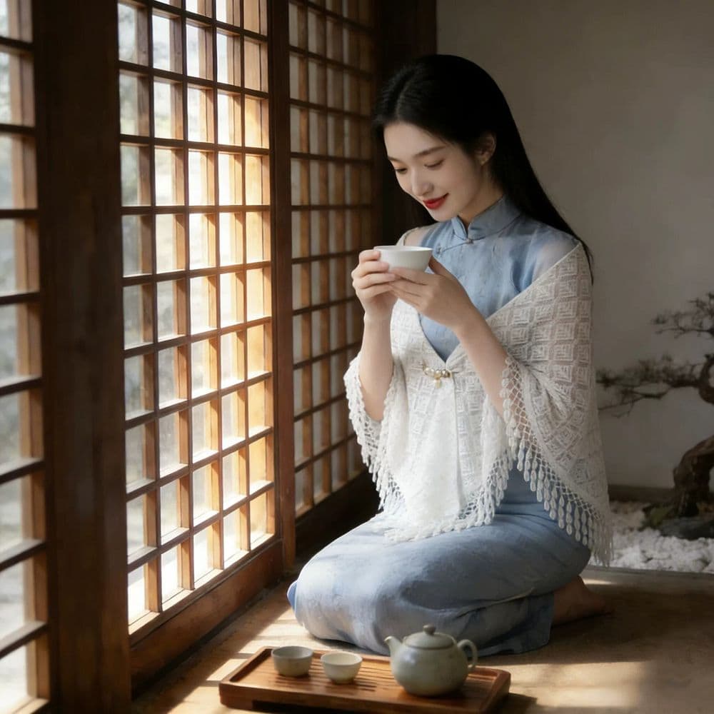 外搭禮服夏季氣質白色镂空披肩