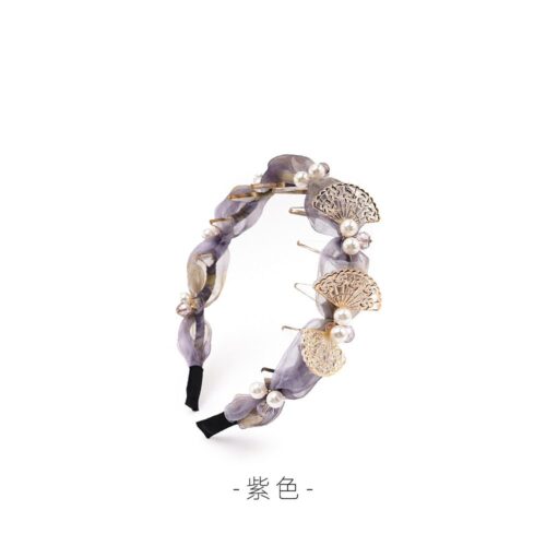 雲扇織夢百搭高顱頂精致手工髮箍：圖片 5