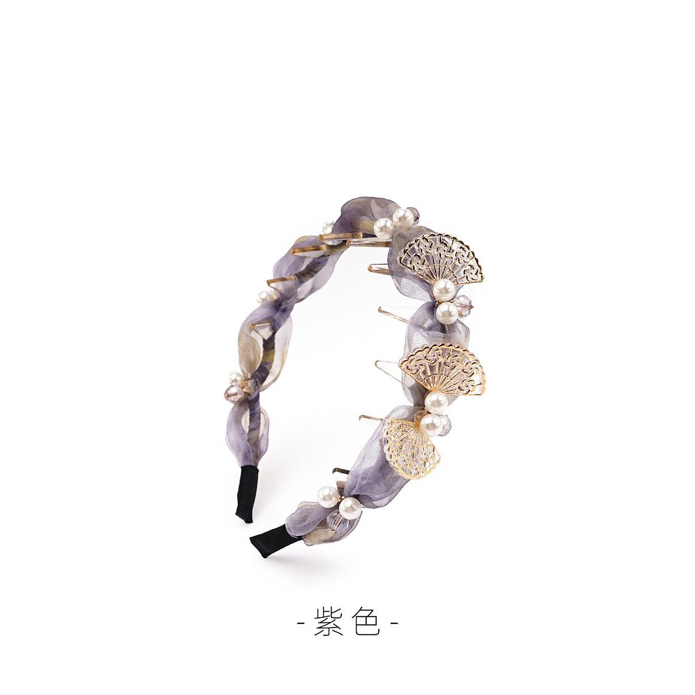 雲扇織夢百搭高顱頂精致手工髮箍：圖片 5