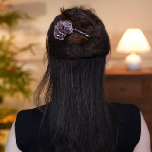 輕奢煙棠法式浪漫感薔薇扭扭夾：圖片 2