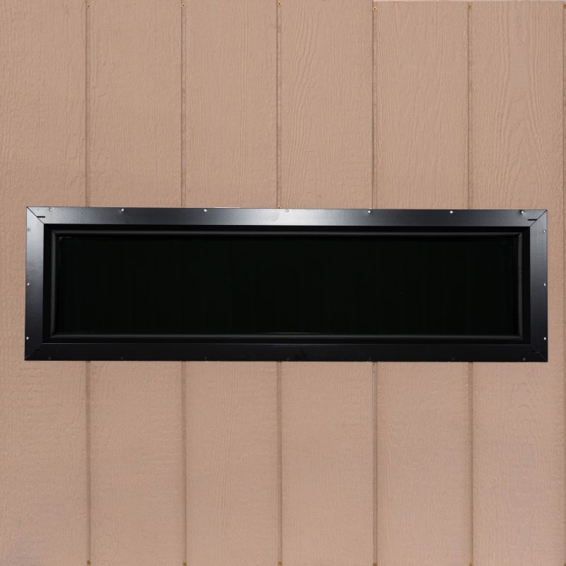 Tinted Hunting Blind Window for Concealed Viewing.