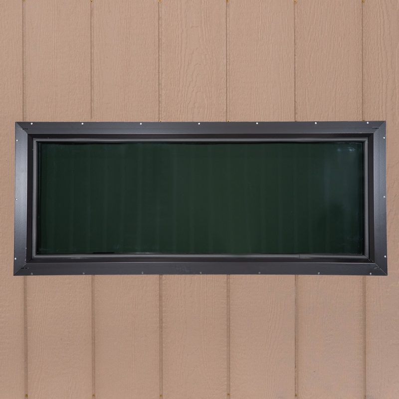 42-inch tinted hunting blind window for concealed outdoor viewing.