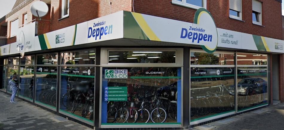 Fahrzeughandel Deppen GmbH in Rheine mit Fahrrad- und Motorradangeboten.