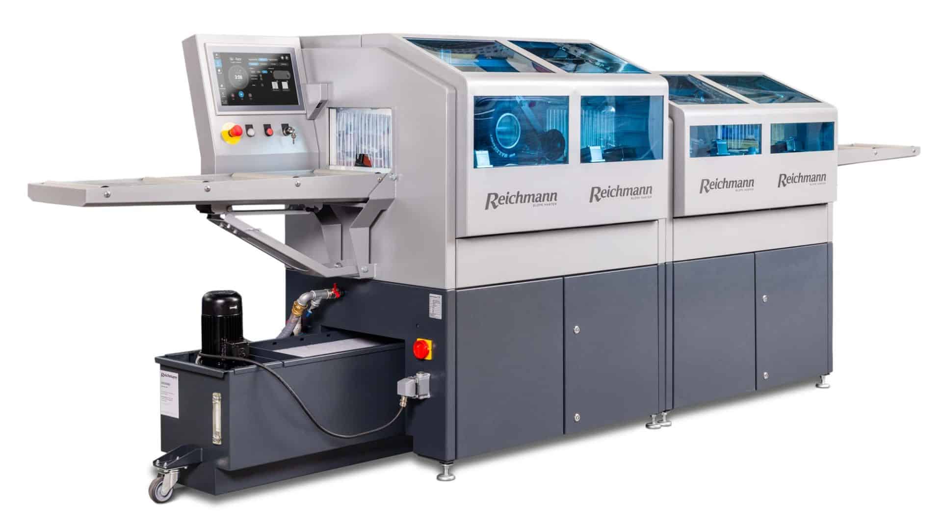 Automatisierte Schneidemaschine für Skibindungen bei Zweirad Zitzmann.