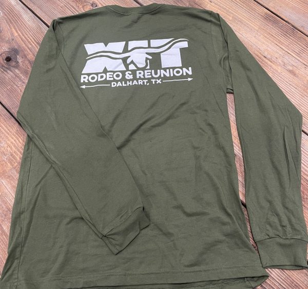 XIT CLASSIC LONG SLEEVE OLIVE UNISEX T-SHIRT
