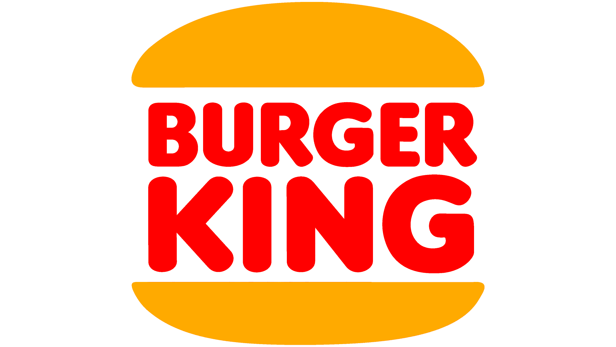 Burger King Logo: Rotes BURGER KING Schriftzug zwischen zwei orangefarbenen Brötchenhälften als stilisiertes Hamburger-Symbol – Beispiel für Branding und Gamification-Elemente bei Gewinnspielen und Wettbewerben.