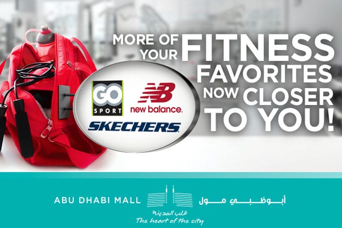 For all your fitness needs head to Abu Dhabi Mall