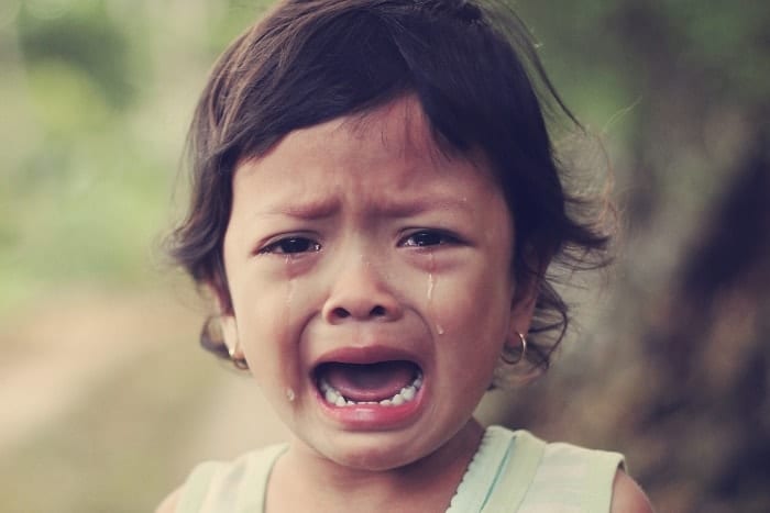 crying child Dealing with tantrums with your children