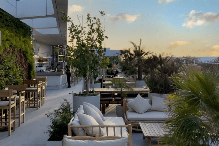 Rooftop garden lounge al qana