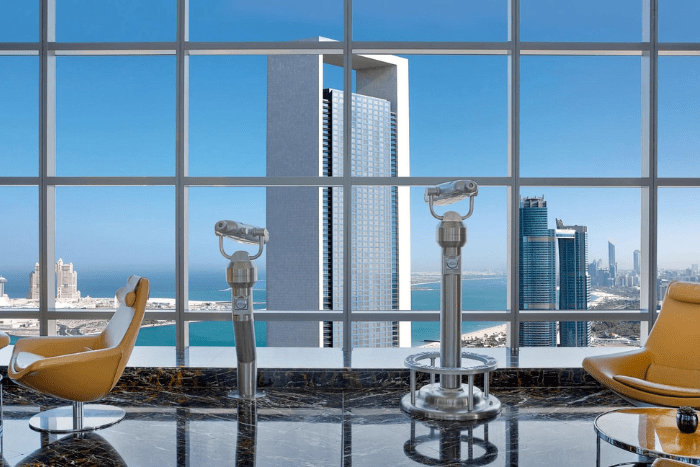 Observation Deck 300 atat Summer afternoon tea Abu Dhabi at Conrad Abu Dhabi Etihad towers