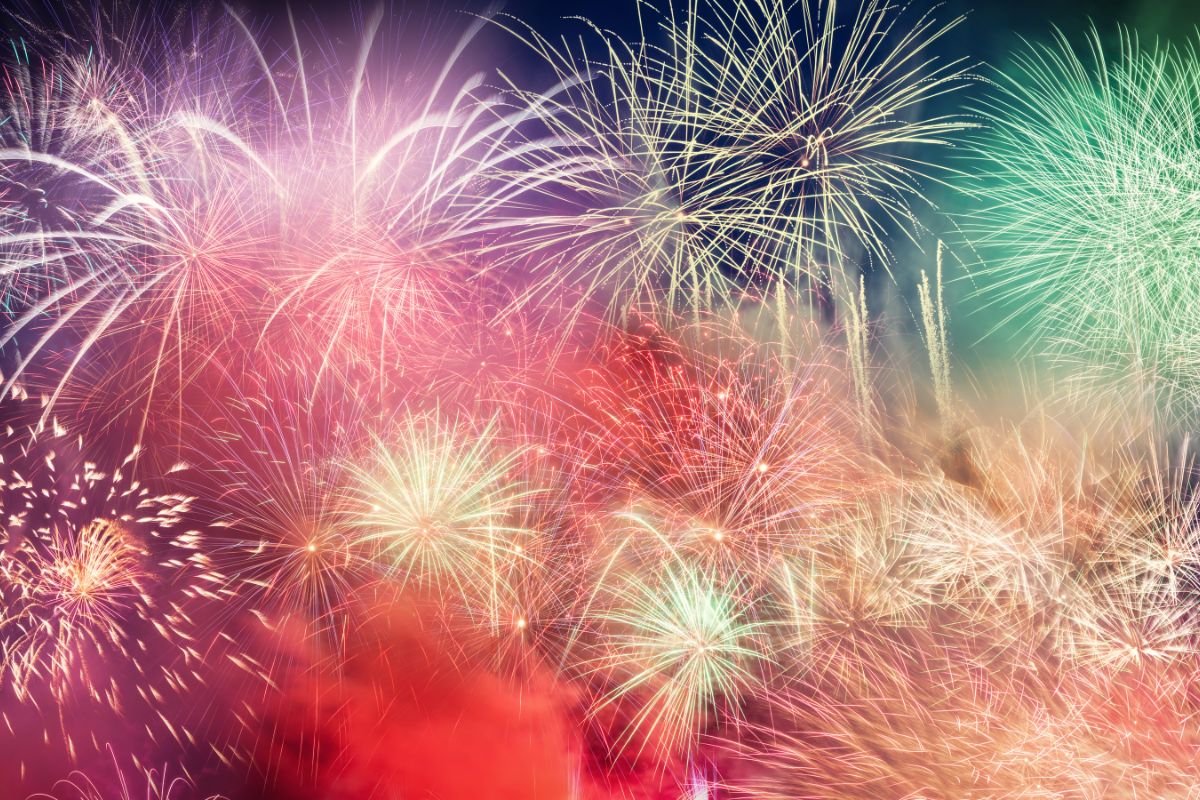 Dubai Fireworks for the UAE Eid Al Etihad day