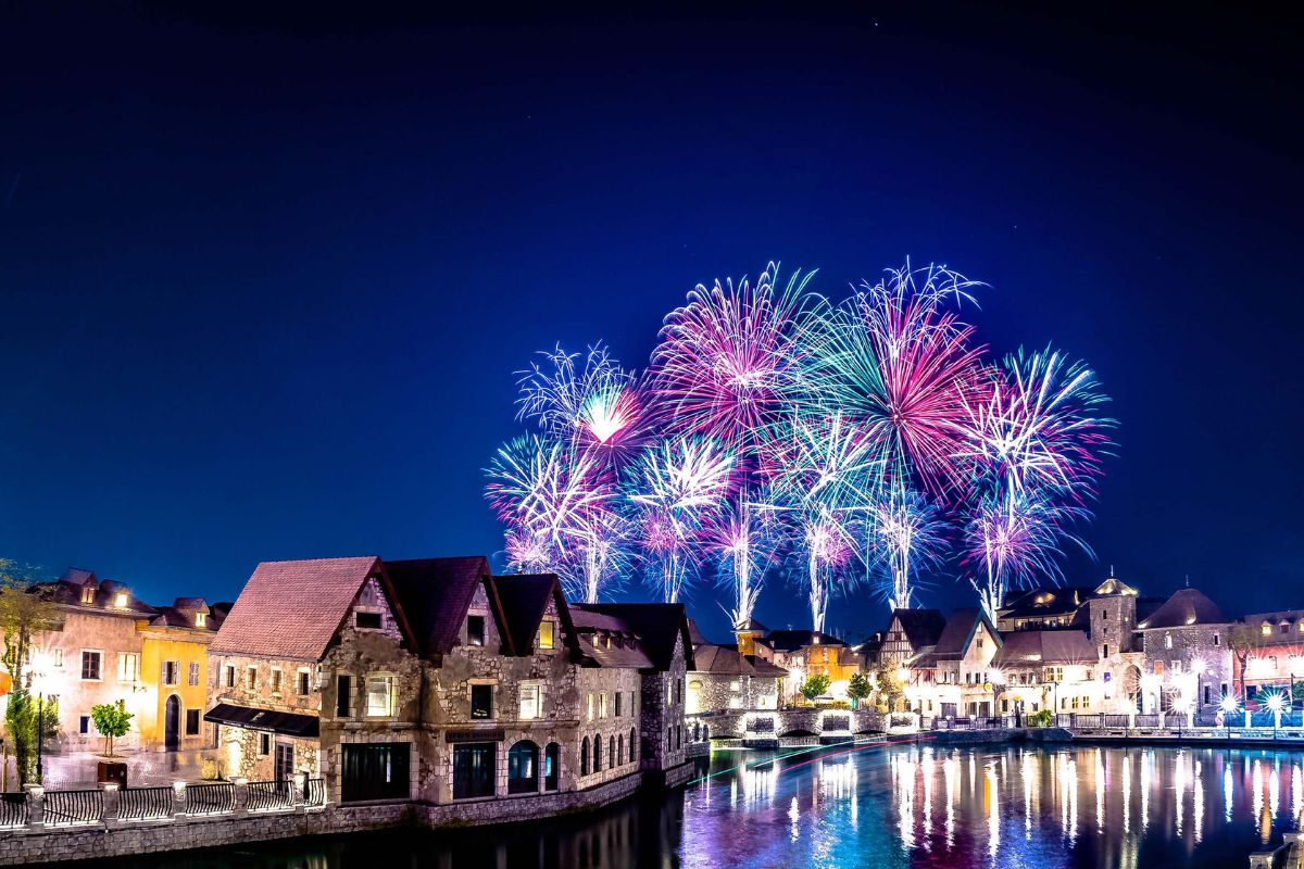 Dubai Parks and Resorts fireworks at the Riverland, best things to do this Eid Al Adha in Dubai