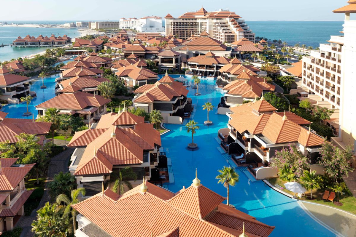 The view of Anantara The Palm Dubai staycation offers