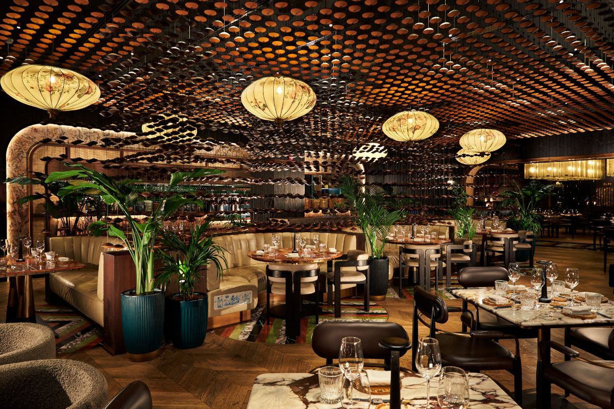 Interior set up and dining at Clay Dubai for business lunch 