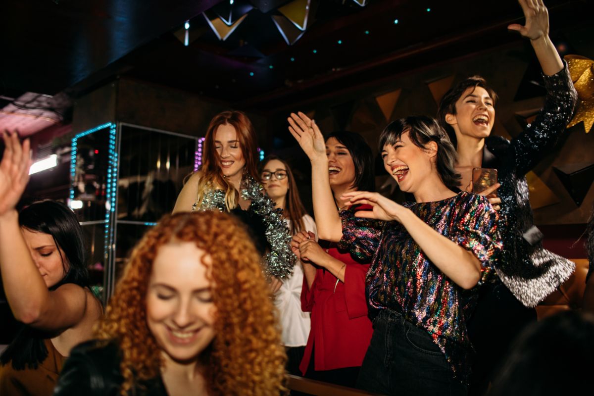 Ladies enjoying themselves for ladies night in Dubai