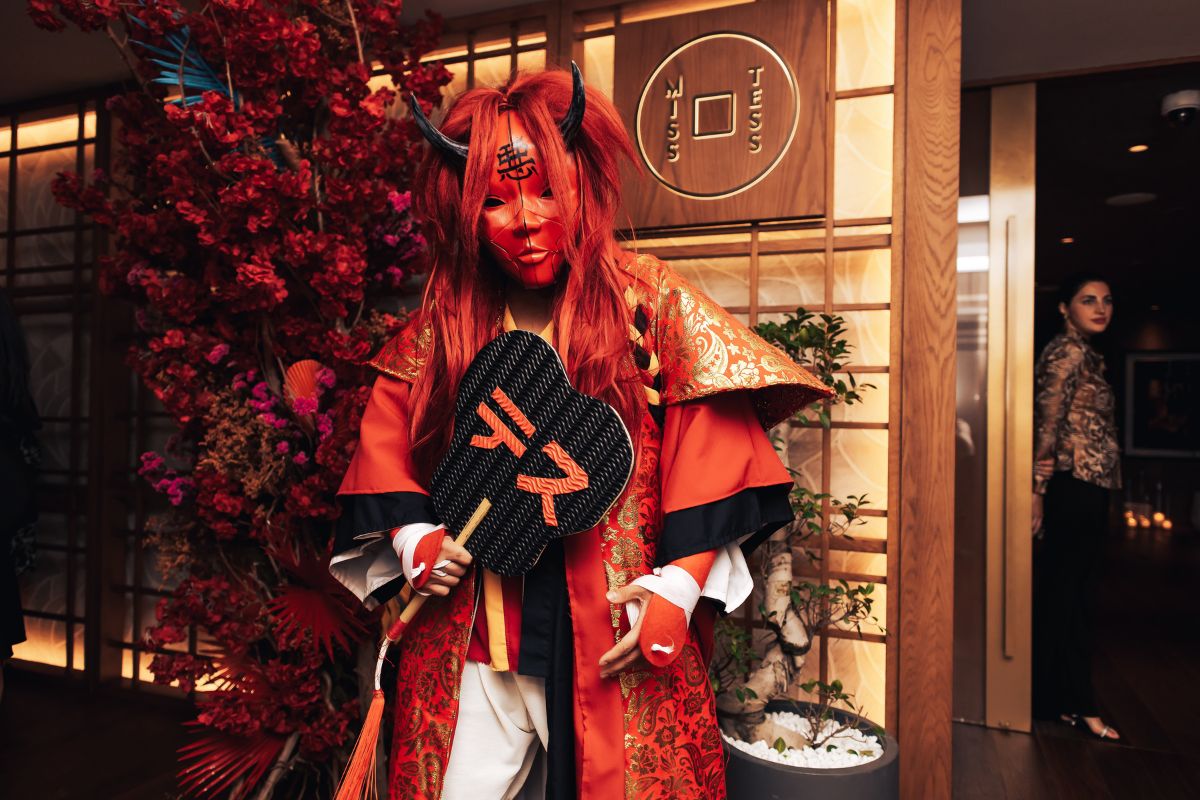 Japanese animated character at Miss Tess at Taj Dubai