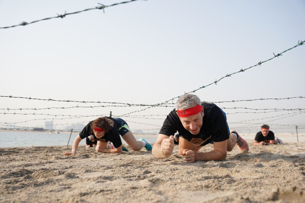 Group Navigating Obstacle in Dubai