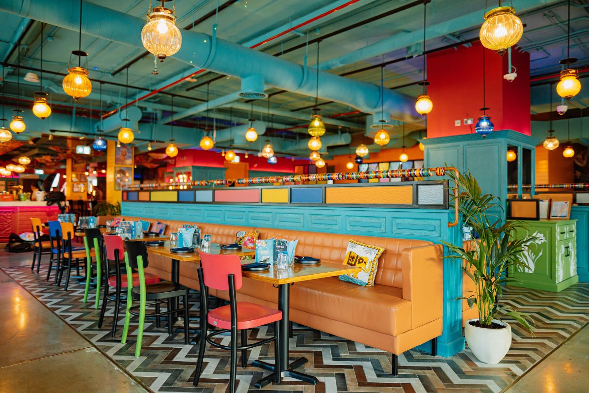 Interior of Republic Adda Bar & Lounge at DoubleTree by Hilton Dubai - Business Bay