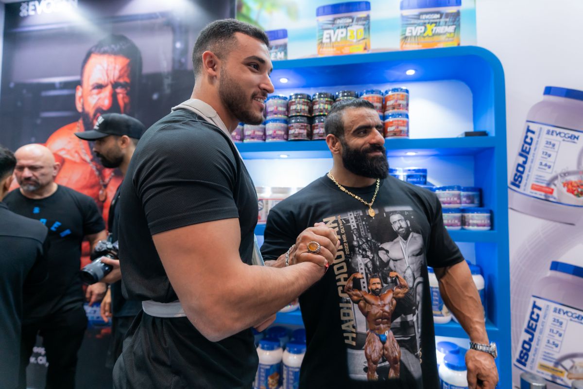 Hadi Choopan at Dubai Muscle Show