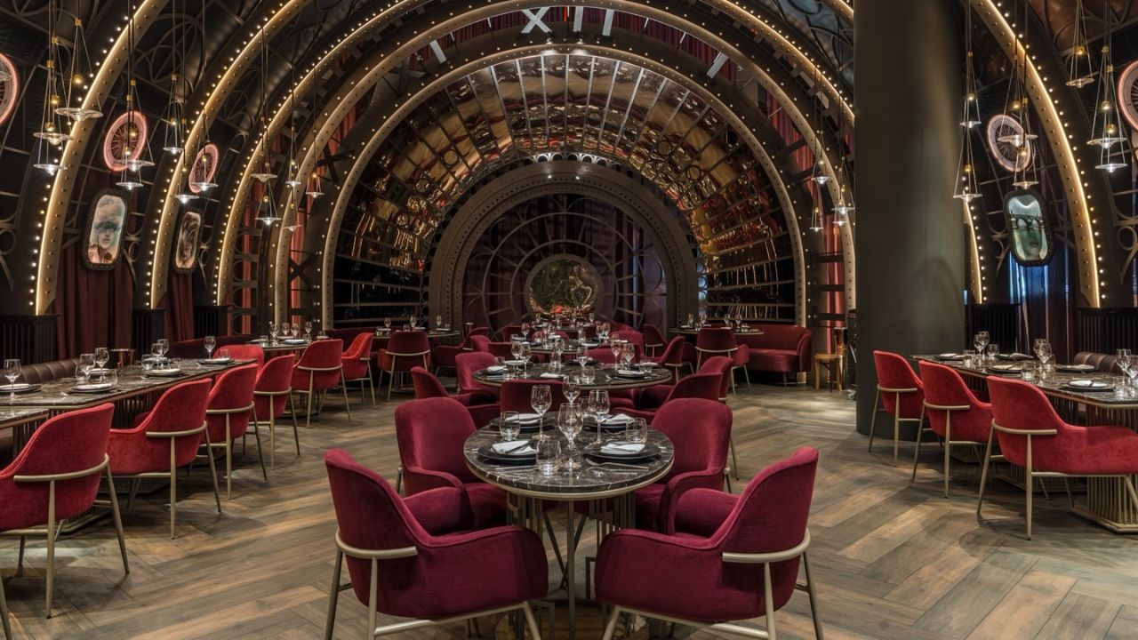 Stylish interior of Amelia Dubai with elegant seating for Emirati Women’s Day event.