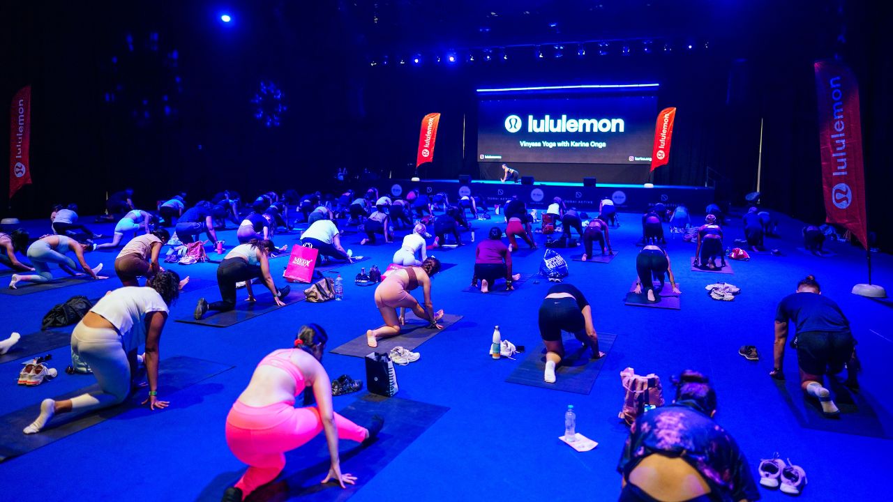 People participating in a fitness event at Dubai Active 2025 festival.