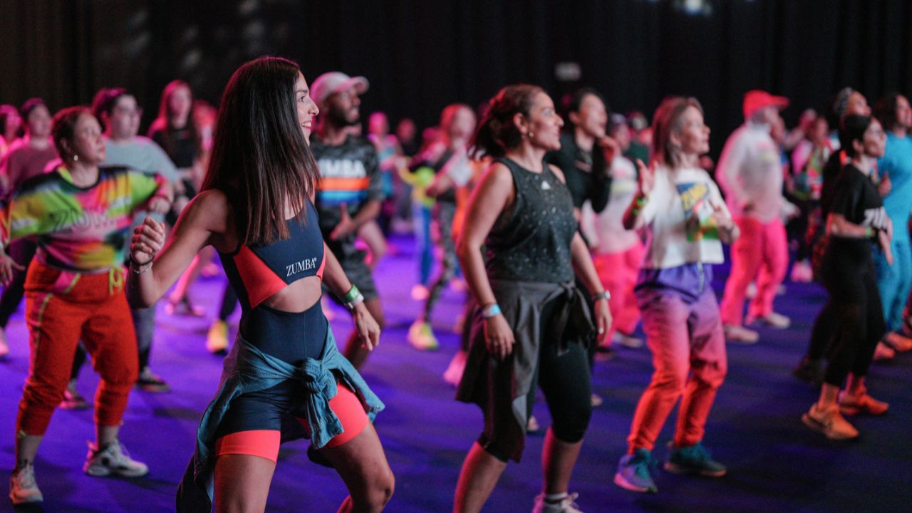 People participating in Dubai Active 2025 fitness festival.