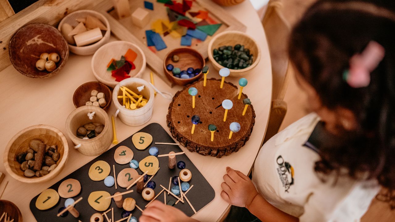 Children engaging in Reggio Emilia-inspired activities at Odyssey Nursery.