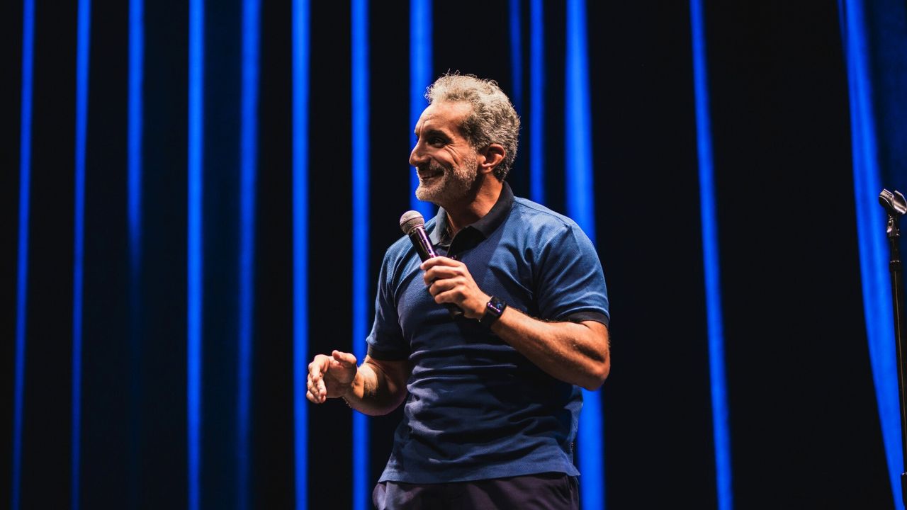 Yalla Dubai Life - Bassem Youssef performing comedy live in Dubai.