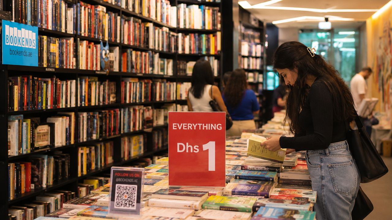 lady buying a booking for aed 1