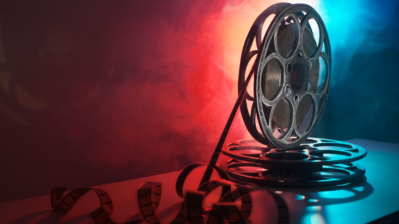 An old fashion film reel