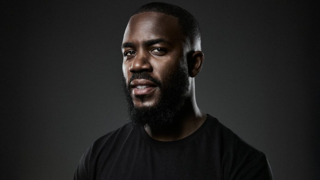 Portrait of a male comedian at Dubai Comedy Festival in October.