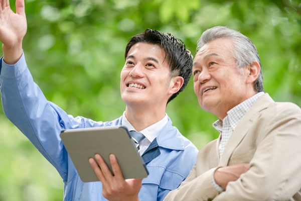 大家さんと管理会社の写真