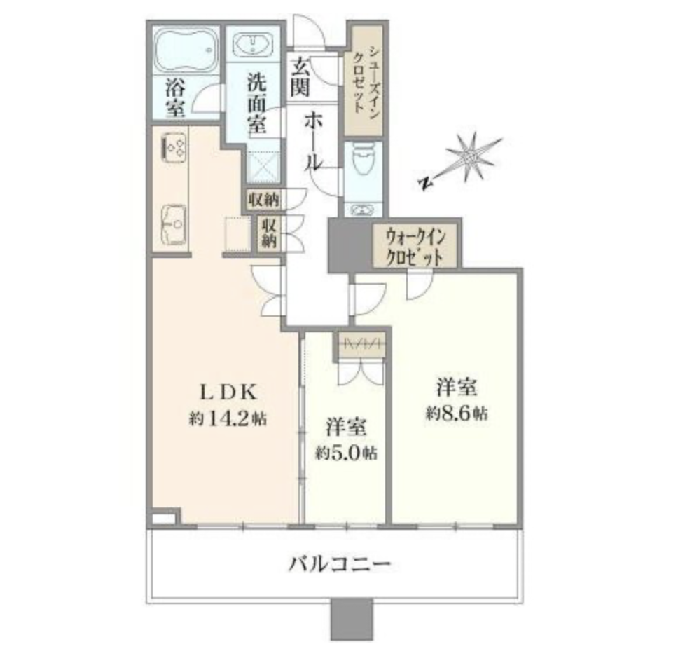 白金タワー16階間取り図