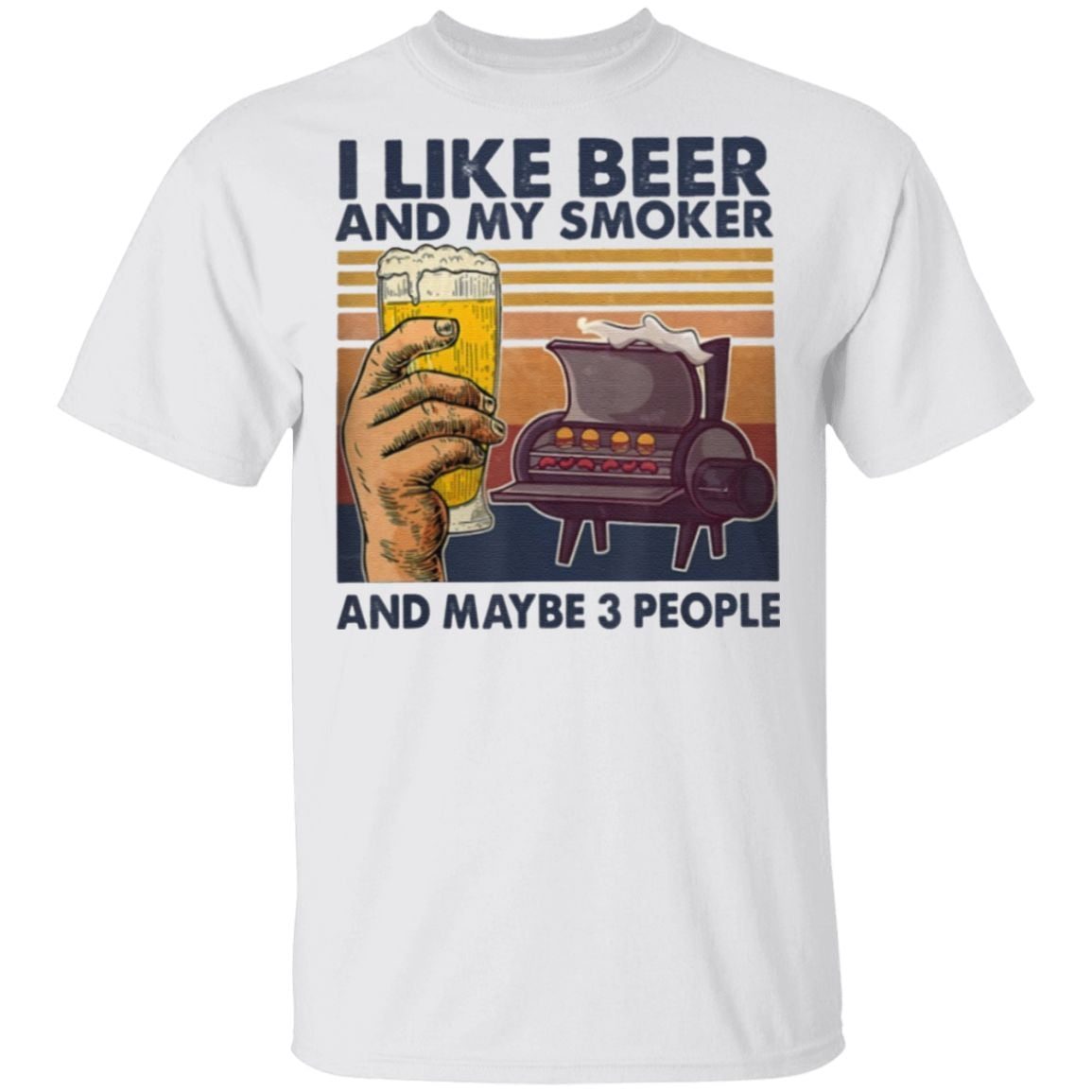 I like beer my smoker 3 people vintage T Shirt