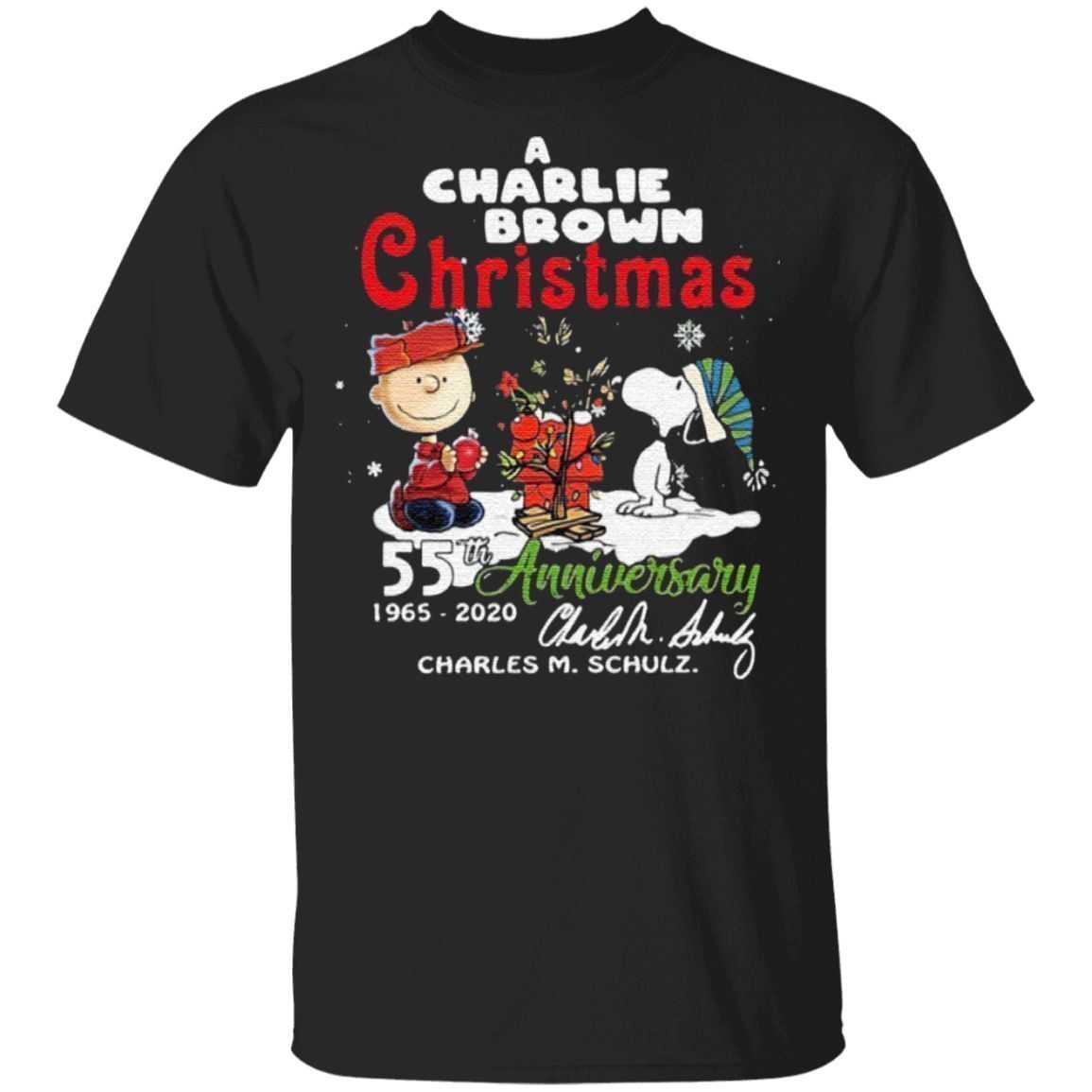 A Charlie Brown Christmas 55th Anniversary 1965-2020 Charles M Schulz Snoopy T Shirt