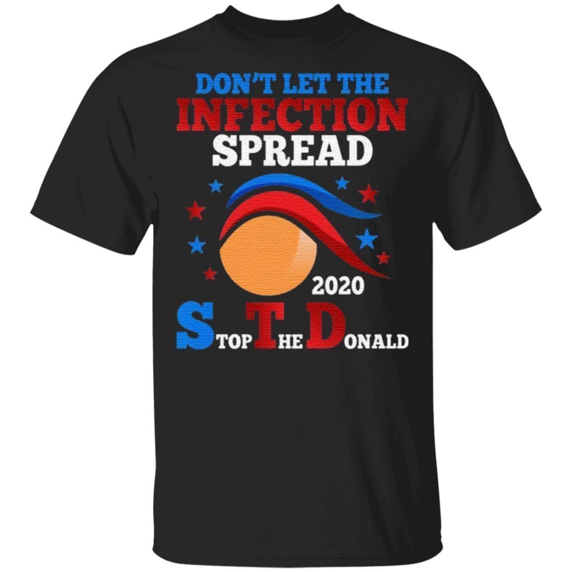 Don’t Let the Infection Spread Stop the Donald Funny Anti Donald Trump T-Shirt