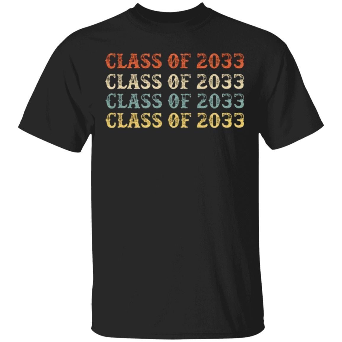Class Of 2033 Grow With Me Pre-K Graduate Vintage T-Shirt