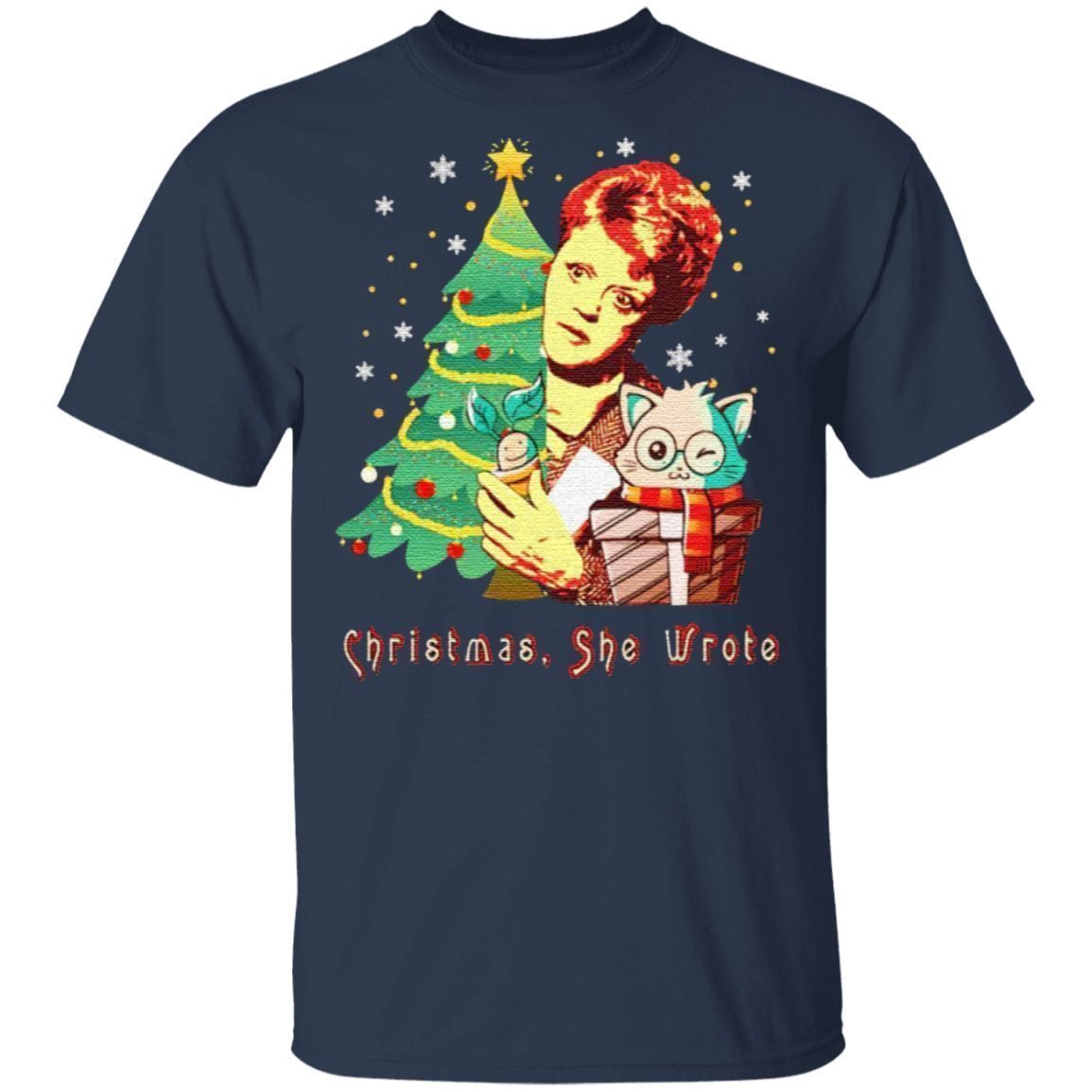 Angela Lansbury Christmas She Wrote T Shirt