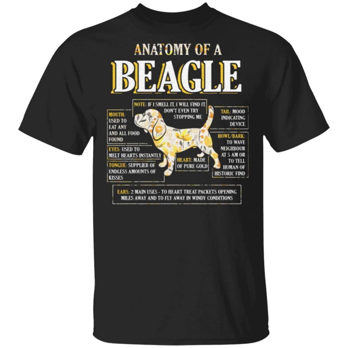 Anatomy Of A Beagle T-Shirt